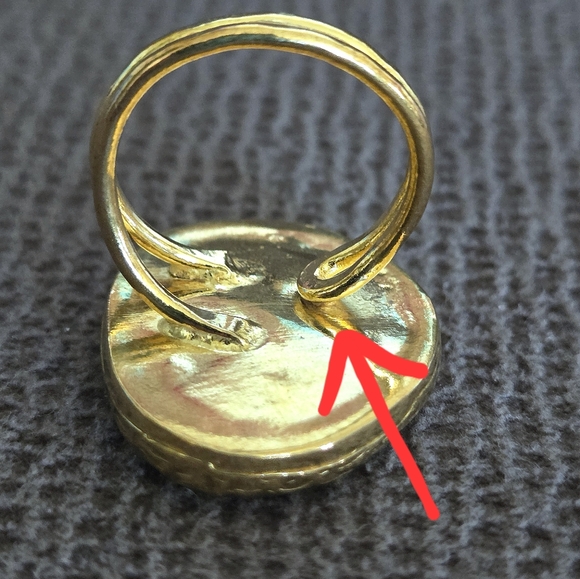 Zeyzey Faceted Green💚 Agate Statement Ring💍 - Picture 16 of 16